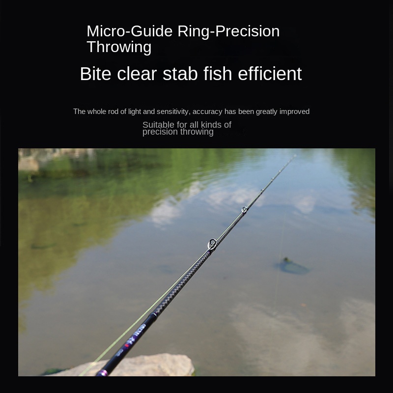 Qingxiu General Use Luya Pole Full Fuji Ring Worm Pole Carbon Far-cast Perch Mandarin Fish Spinning Cork Handle 2-Piece – Fishing Rod – view 4