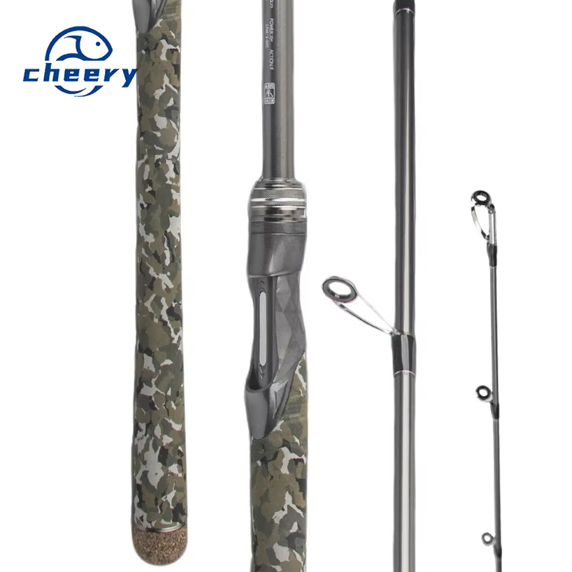 Fishing Rod Carbon XH Action Super Hard Straight Handle Long Throw Heavy Thunder Black Fish Lure Fishing for Lake Use – Fishing Rod – view 1