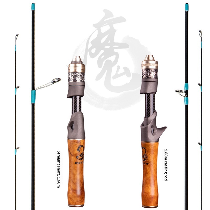 Magic Shadow Second Generation Carbon Horse Mouth Rod Super Soft 3-Section Soft Tune Action Drop Wheel Set White Fishing Rod – Fishing Rod – view 3