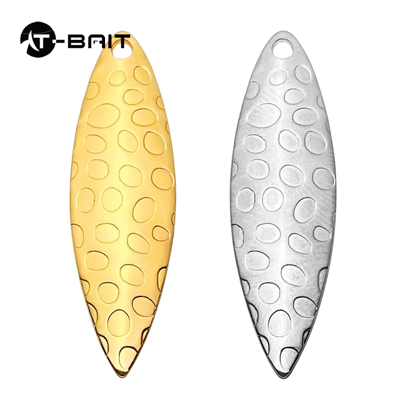 Fishing Lures DIY Metal Blades Gold and Silver Spinner Baits for Lure Making Ocean Boat Fishing Bass Trout Printed – Metal Lure – view 1