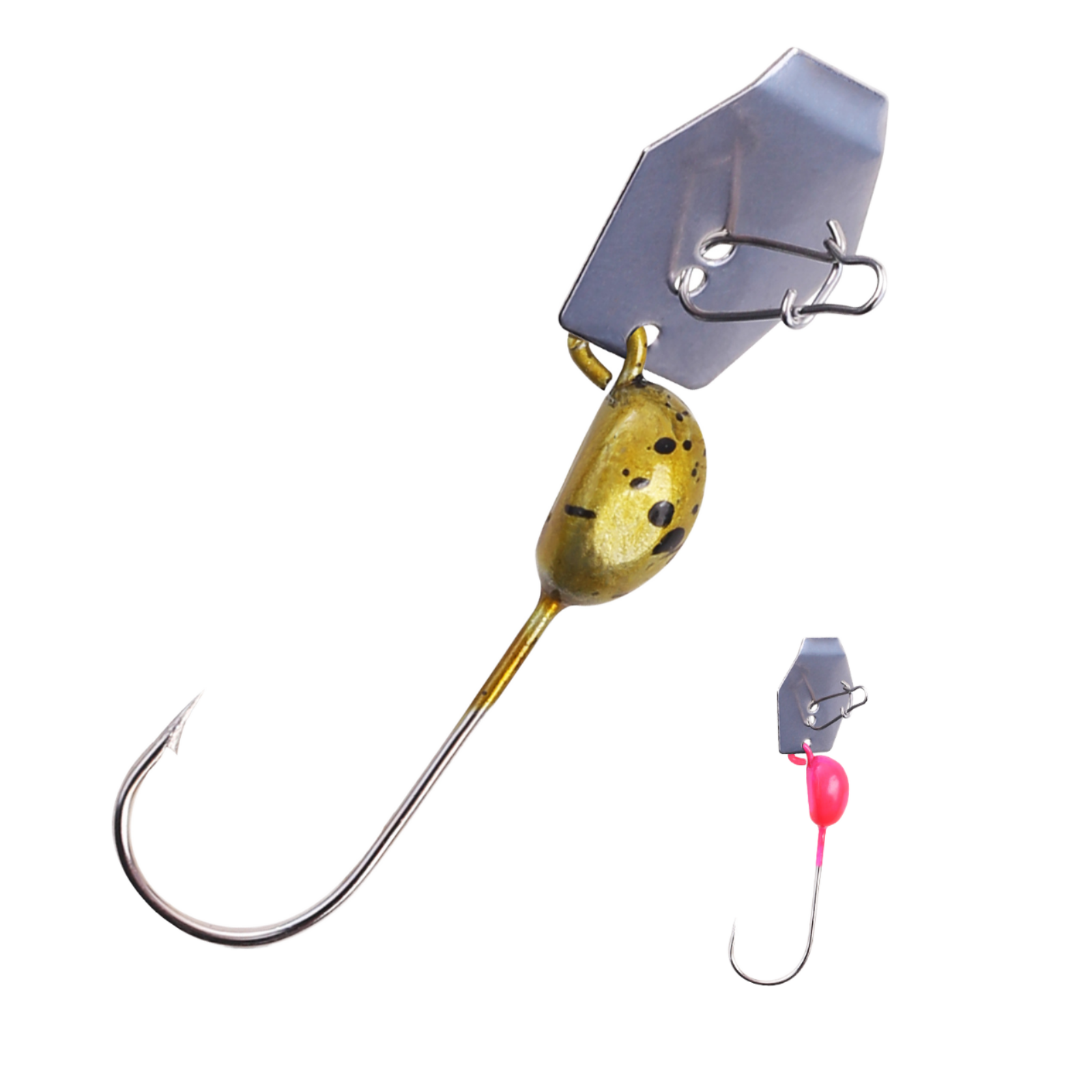 WEIHE 4.25g 5Colors Lead Head Jig Hook Single Hook for Bass Saltwater & River Lure Fishing – Metal Lure – view 1
