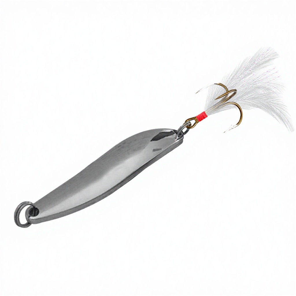 Wholesale for SP099 4.5cm 10g Metal Spinner Bait Spoon Fishing Lure with Red Heart Blade for Ocean Boat & Ice Fishing – Metal Lure – view 4