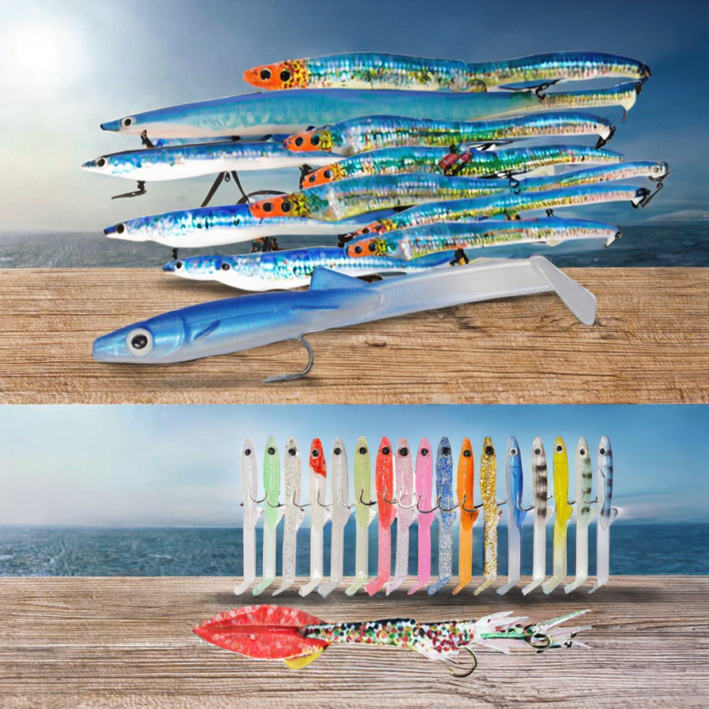 Quality 70mm 2.2g Paddle Tail Sand Eel Fishing Lure Top Soft Sea Eel Bait for Freshwater Fish for Ocean Boat River Fishing – Worms & Grubs – view 3