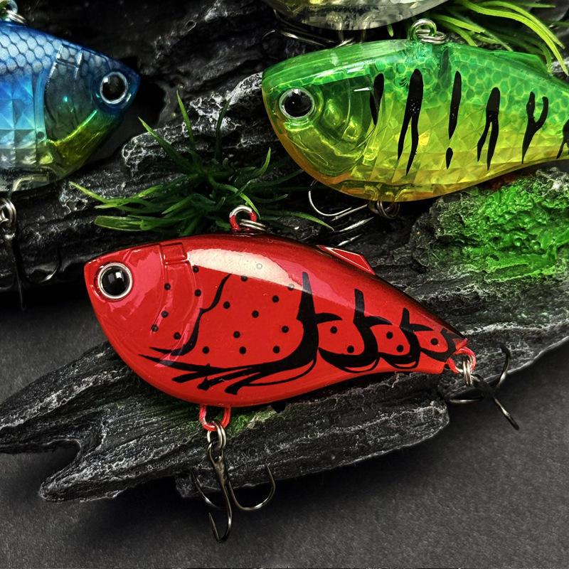 Cheery 60mm 14.7g Sinking Vib Fishing Lure Rattle Vibration Artificial Hard Bait Noisy Wobblers Pike Bass Saltwater Fish Salmon – Metal Lure – view 4