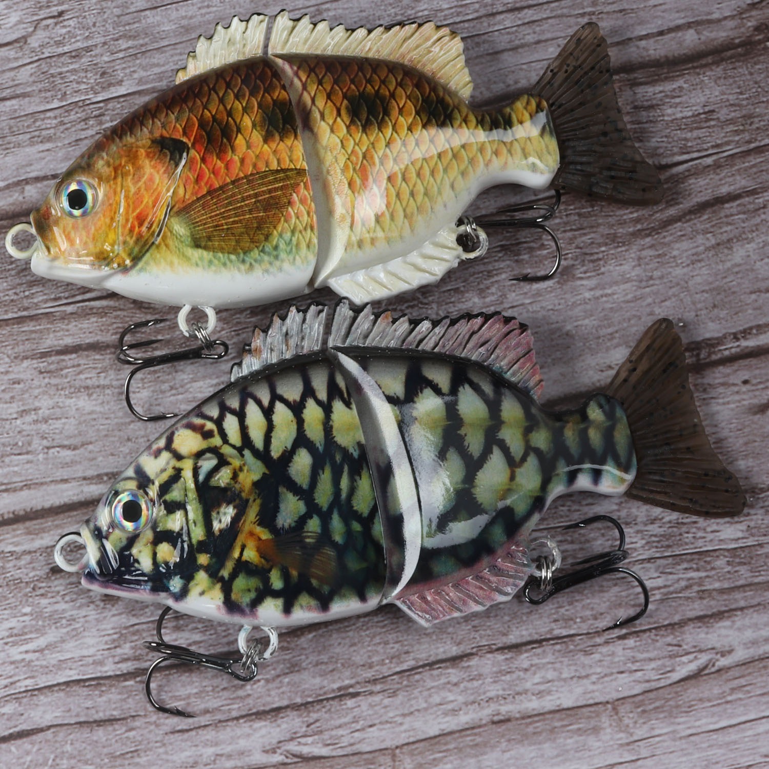 Cheery High Quality 14cm 82g 2 Section Sunfish Lure Multi-segment Bait Artificial Bionic Bait Fishing Hard Lure – Fishing Lure – view 4