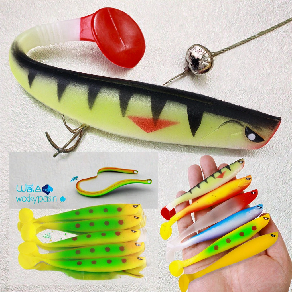 5pcs/bag Wholesale 11CM-8.3G for Artificial Soft Bait Silicone Soft Fish Lure Without Hooks for Freshwater & Saltwater Use – Soft Lure – view 3
