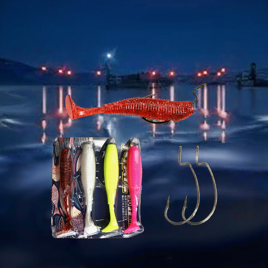 10pcs/bag Wholesale for 10cm 2.3g Printed Artificial Silicone Soft Plastic Lure Sea Fishing Silicone Worm Bait – Soft Lure – view 3