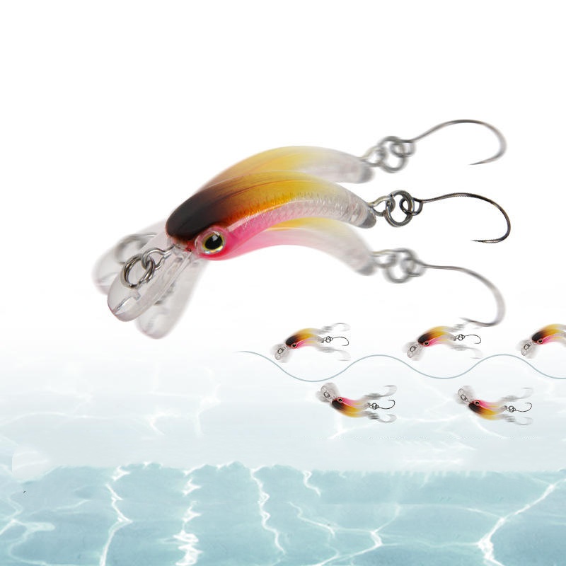 New 1.2g 4cm Mini Floating Minnow Insect Bait Fishing Lure Unprinted Hard ABS Artificial Crankbait Wobbler Saltwater Fish Carp – Minnow – view 2