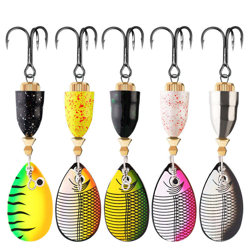 CHEERY 10g Metal Spoon Spinner Fishing Lure with Treble Hook for Bass Saltwater Fish Zander & Pike – Metal Lure – view 3