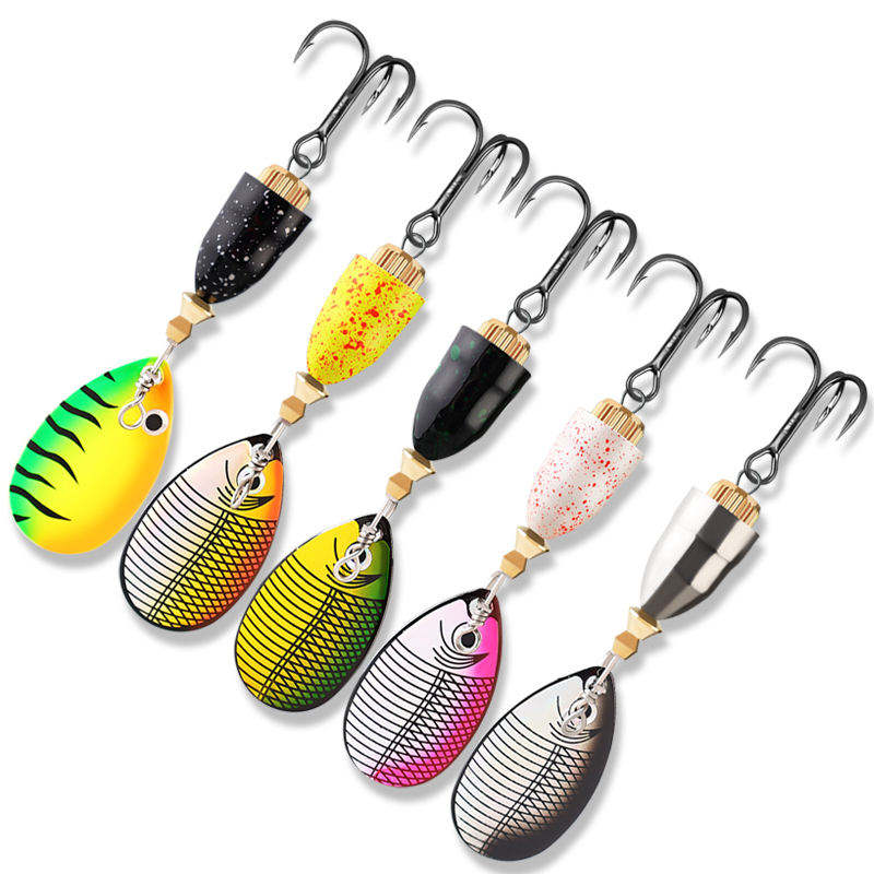 CHEERY 10g Metal Spoon Spinner Fishing Lure with Treble Hook for Bass Saltwater Fish Zander & Pike – Metal Lure – view 2