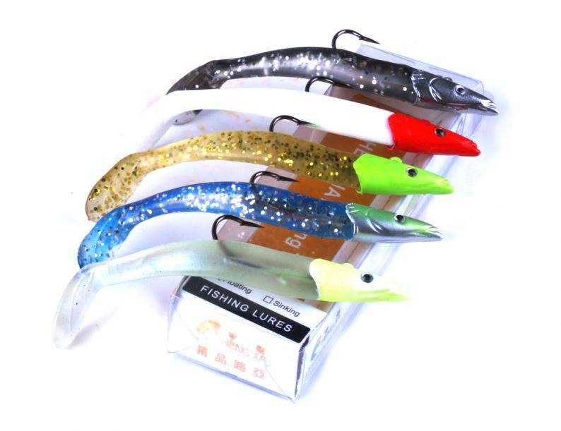 Cheery Free Shipping Lead Head Jig Fishing Hard Bait PVC Lure for Ocean Boat Fishing Marlin Carp 19g 11cm – Metal Lure – view 3