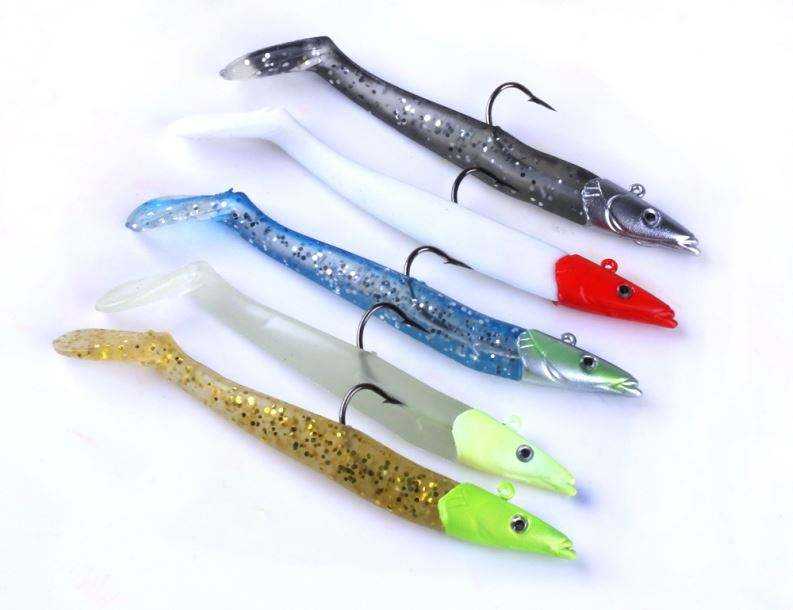 Cheery Free Shipping Lead Head Jig Fishing Hard Bait PVC Lure for Ocean Boat Fishing Marlin Carp 19g 11cm – Metal Lure – view 5