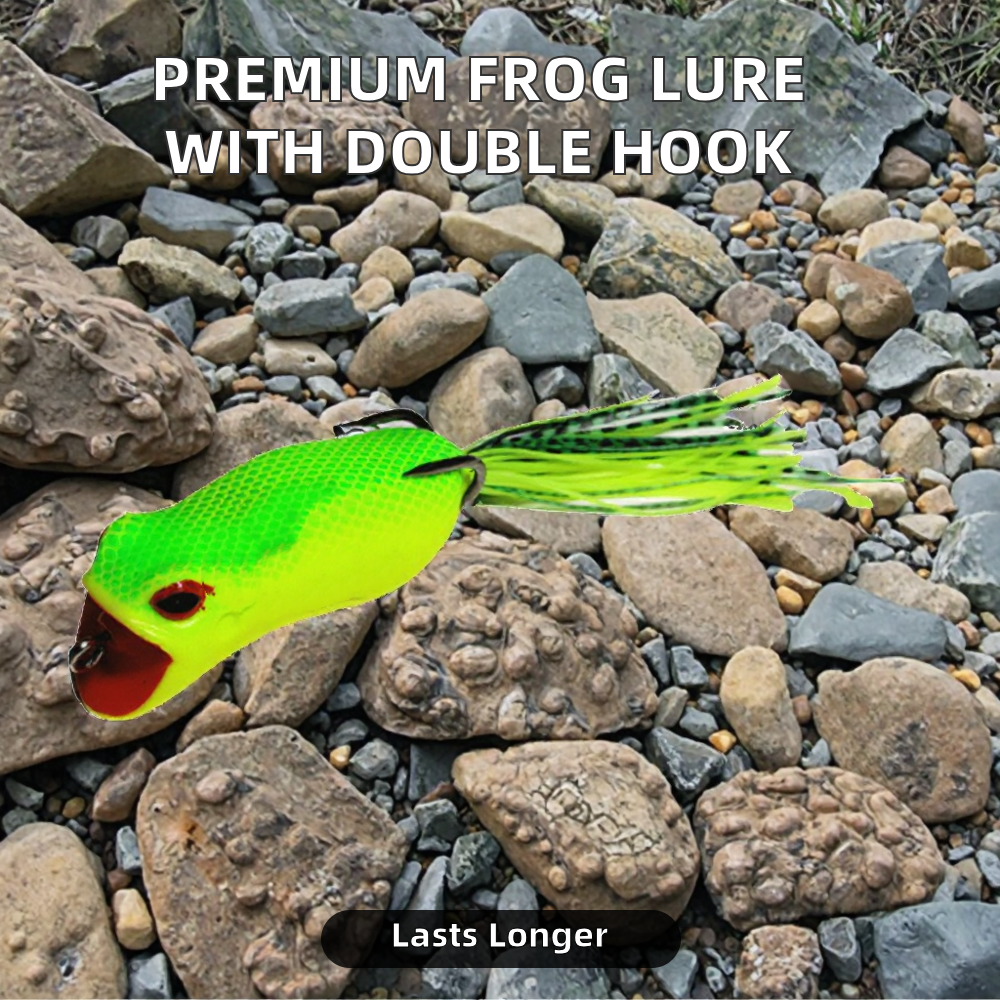 High Quality Bass Salmon Catfish Artificial Soft Bait ABS Material Topwater/Midwater Lure Double Hooks for River Lake Ocean – Popper – view 3