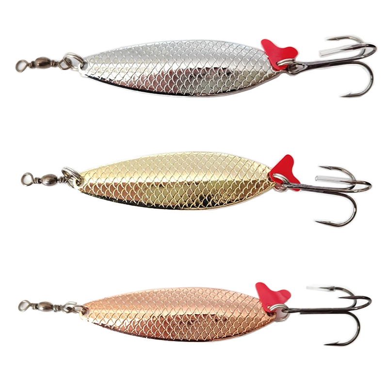40g Artificial Hard Bait Melon Sinking Spinner Metal Sequins Bait Trout Spoon Fishing Lure for River Lake & Stream – Metal Lure – view 3