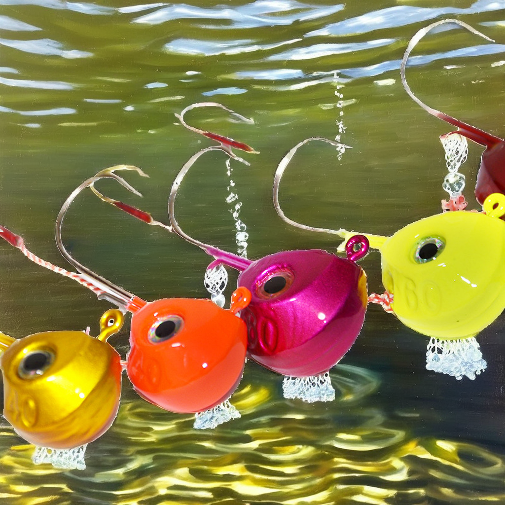 120g Plastic & Lead Jig Head Double Hook with 3D Eyes for Bass Marlin & Pike-Lure Fishing in Lake & Saltwater – Fishhook – view 4