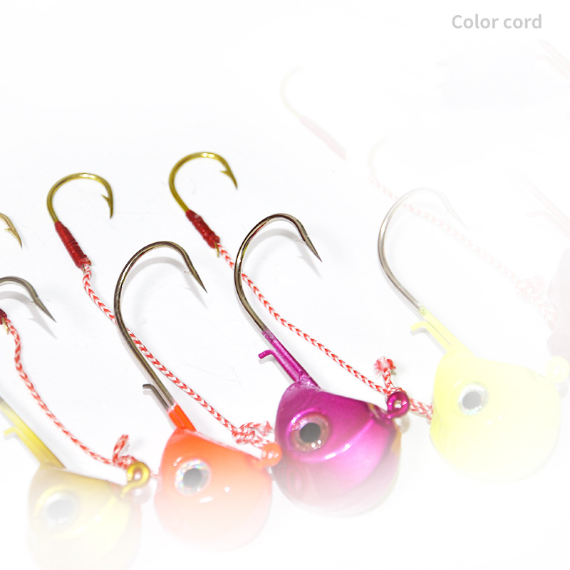 120g Plastic & Lead Jig Head Double Hook with 3D Eyes for Bass Marlin & Pike-Lure Fishing in Lake & Saltwater – Fishhook – view 3