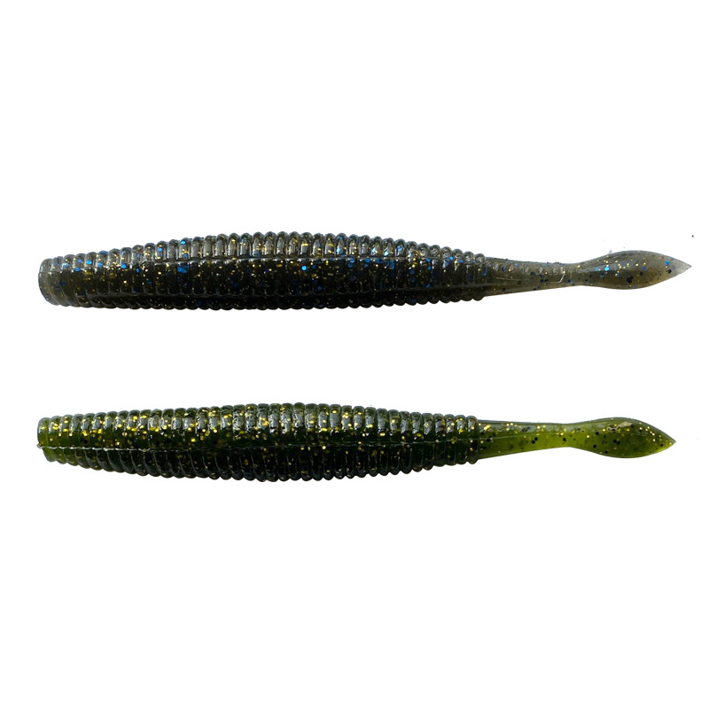 Lure Bionic Artificial Soft Bait Needle-tailed Needlefish Spiral-patterned Stainless Steel 81g Multi-color Fishing Lure – Worms & Grubs – view 5