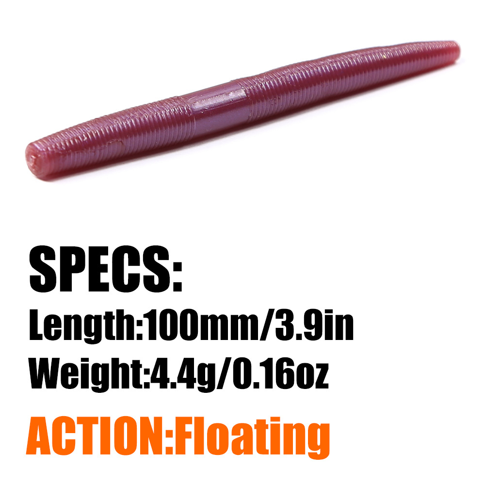 Accept Large-volume Customization Floating Noodle Worm Artificial Soft Bait Stainless Steel Without Hooks – Worms & Grubs – view 3