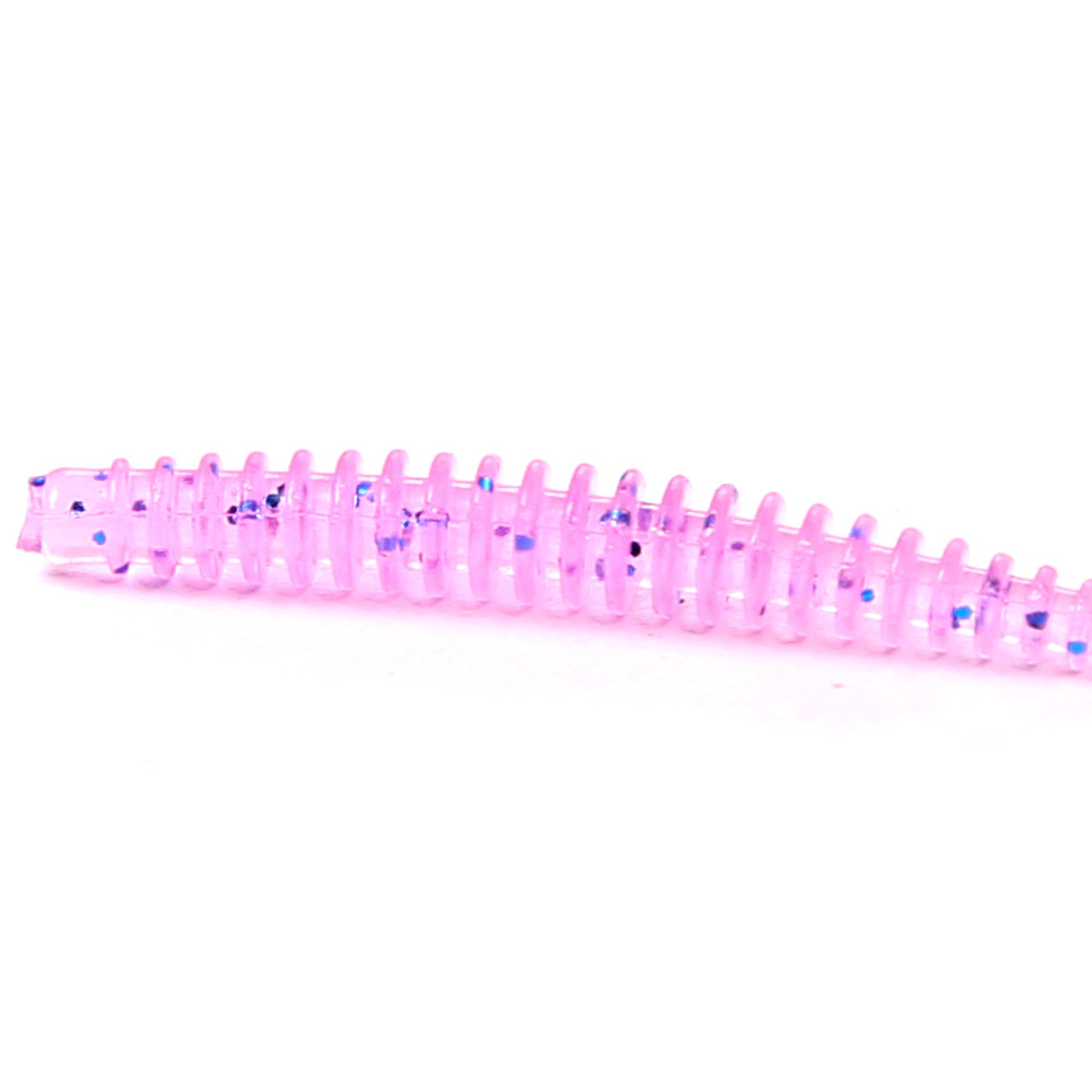 Root Fishing Threaded Needle Tail Worm 65mm 027g 12pcs/Bag Stainless Steel Artificial Soft Bait with Attractant Lure – Worms & Grubs – view 2