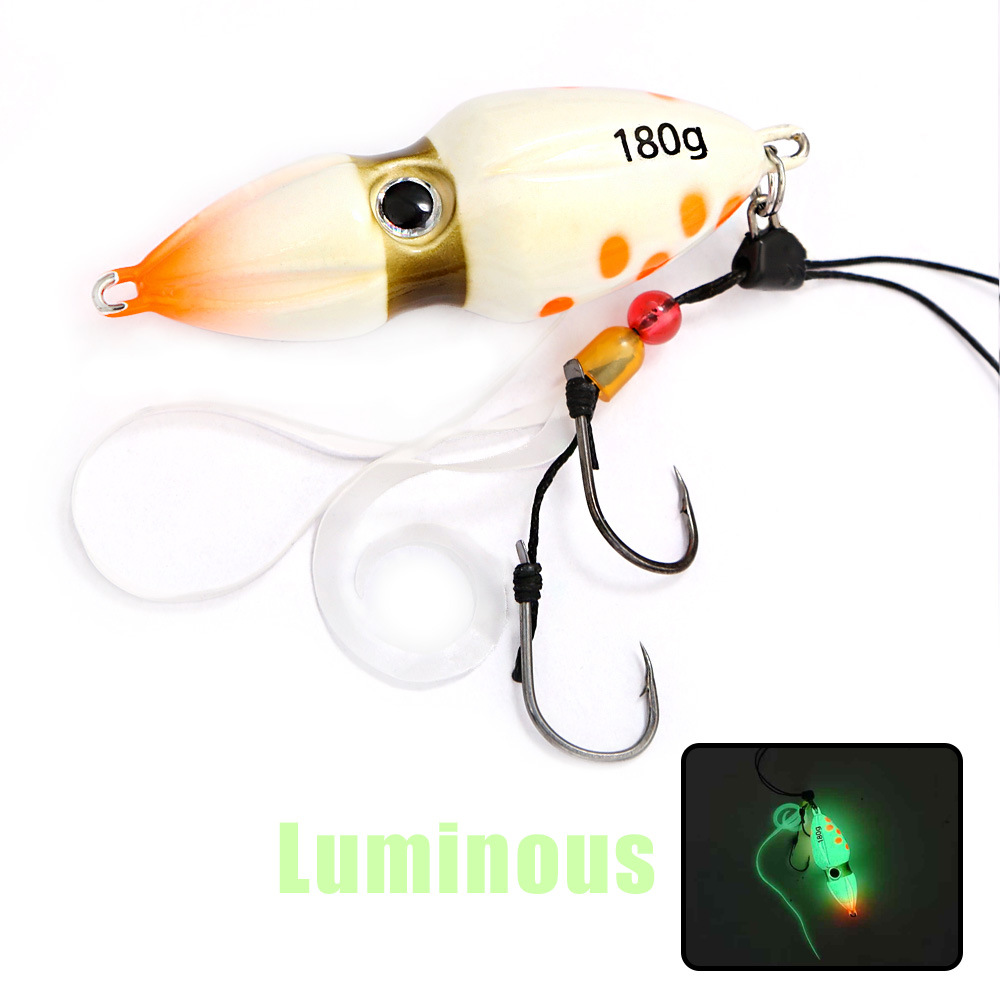 Chinese Factory Iron-Plate Lead Fish Night-Glow Artificial Lure Beltfish Sea Fishing Boat Bait With Hooks Saltwater Fish – Other Hard Lure – view 5