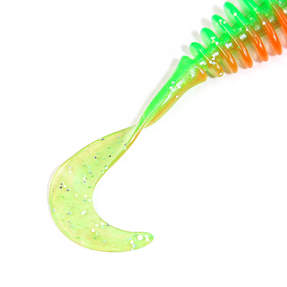 Root Floating Surface Nematode Stainless Steel Artificial Soft Bait Threaded Tail 8-Piece Large Black Drum Yellow Fish – Worms & Grubs – view 2