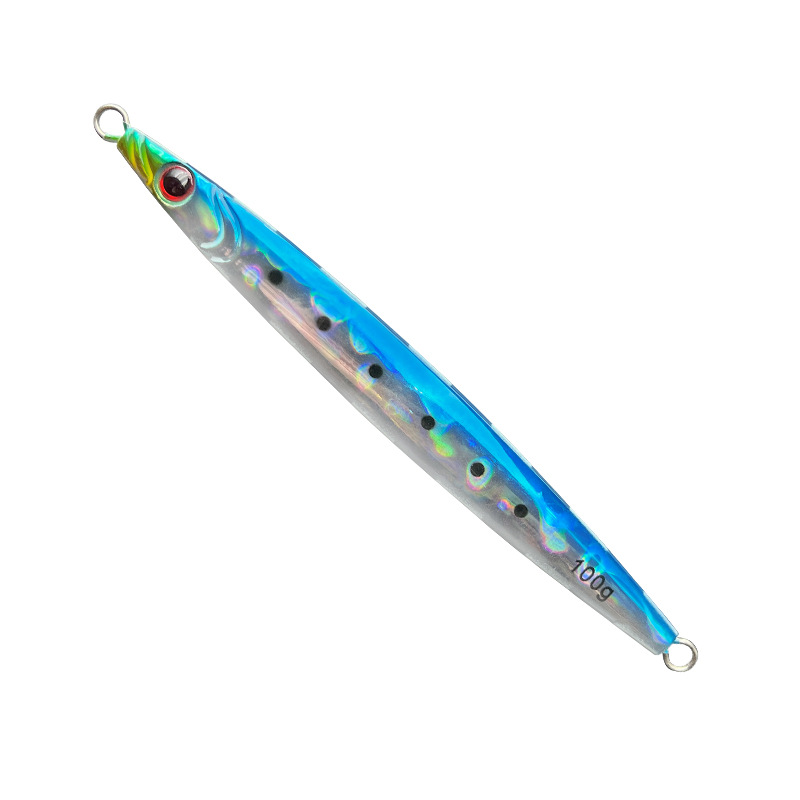 Lure Night-Luminous Fast-Sinking Metal Jig Lure 100g-400g Sea Fishing Iron Plate Bare Plate Quick-Pull Long Strip Artificial – Metal Jig – view 5
