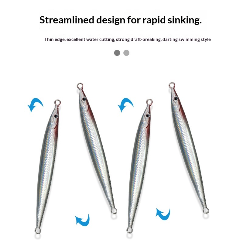Bestseller Metal Jig Lure Slow-Sinking Twitching Bait Full-Depth Range Laser Glow Night-Luminous Mackerel Sea Fishing – Metal Jig – view 3