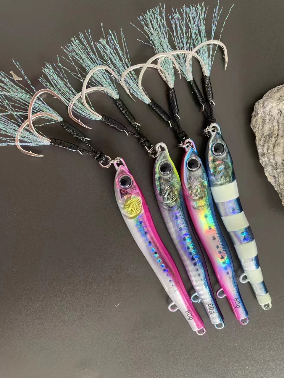Glow-in-the-Dark Lure Little Jiaolong Iron Plate S-Shaped Lead Fish Fast-Sinking Shore Cast Jig Mackerel Sea Boat Fishing Bait – Metal Jig – view 2