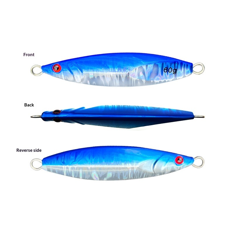 Wholesale Metal Jig Lure Bait Bare Plate Long-Range Shore Cast Lead for Mackerel 40g 60g 80g 100g – Metal Lure – view 1