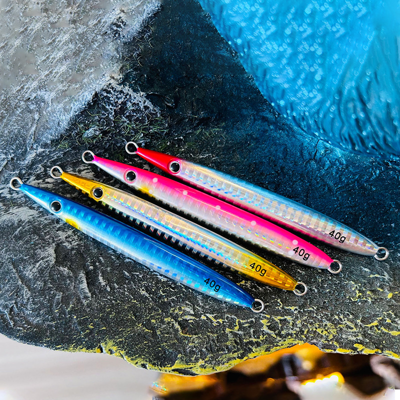 Direct Supply From Source Factory Wholesale Metal Jig Lure Iron Plate Quick Retrieve Lead Fish Bait 40g 50g 60g Saltwater Fish – Metal Lure – view 1