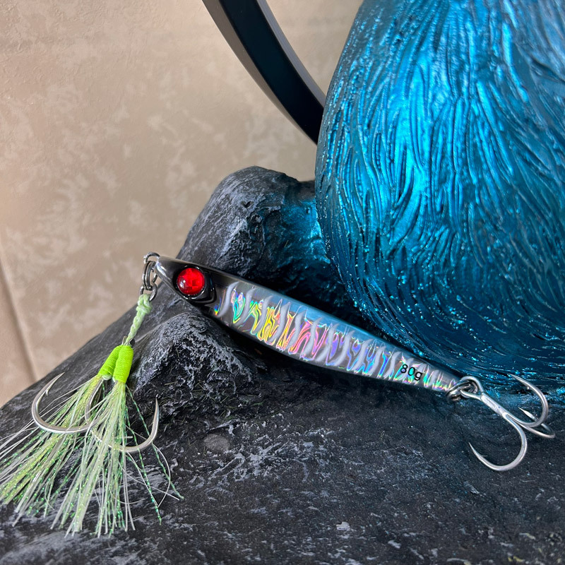 CHEERY Sea Fishing Stainless Steel Iron Plate Bait Lure Night-Luminous Slow-Rolling Double Hooks Reinforced Three-Prong Hook – Metal Jig – view 5