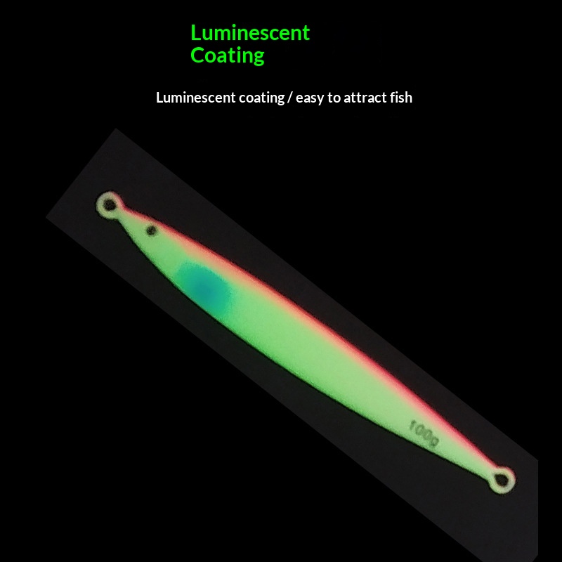 Bestseller Lead Iron Plate Jig Lure Slow-Sinking Twitching Bait Full-Depth Range Laser Glow Night-Luminous Sinking Fish – Metal Jig – view 3