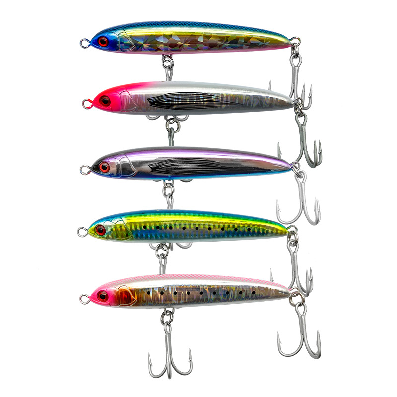 Stainless Steel Lure Long-Cast Sinking Pencil Bait Zigzag Swim Action Kingfish Grouper Spanish Mackerel Freshwater Fishing – Pencil – view 5
