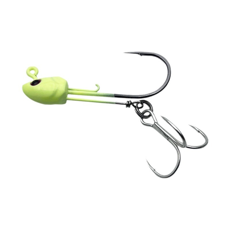 Factory Wholesale Luminous All-Purpose Lead Head Hook Soft Bait Soft Tail Hook Reinforced for Bass Hook Eel Hook Fishing Fishing – Fishhook – view 1