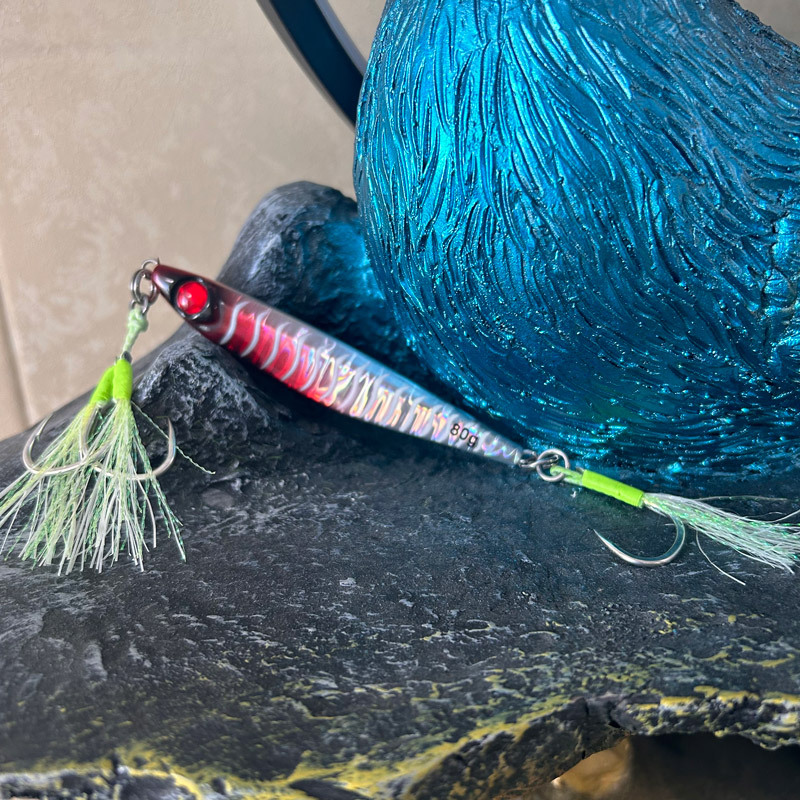 CHEERY Sea Fishing Jig Lure Iron Plate Bait for Spanish Mackerel Glow-in-the-Dark Steel Wire Hook Fast Twitching Boat Fishing – Hard Lure – view 4