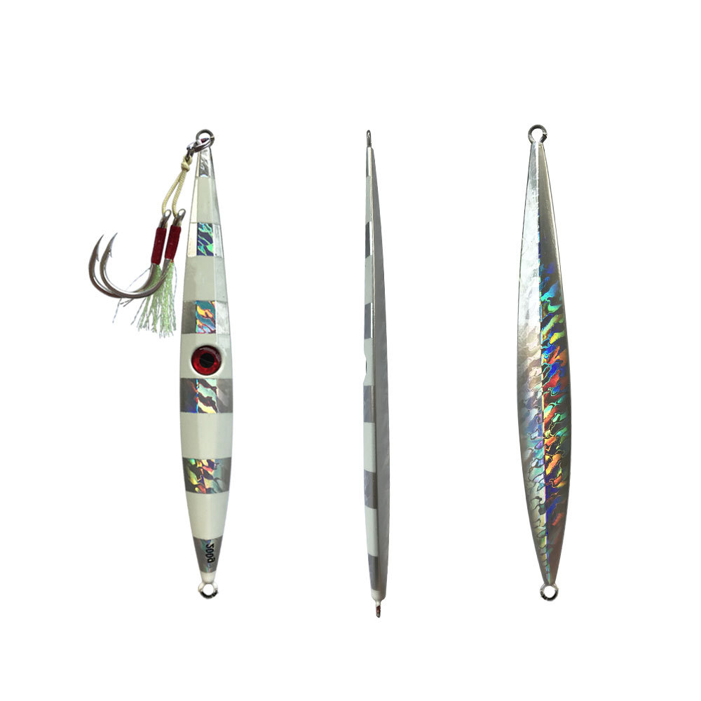 CHEERY Fast-Sinking Iron Plate Lure 100g-300g Quick-Pull Long-Shape Glow-in-the-Dark Lead Fish Artificial Bait for Tuna – Hard Lure – view 3