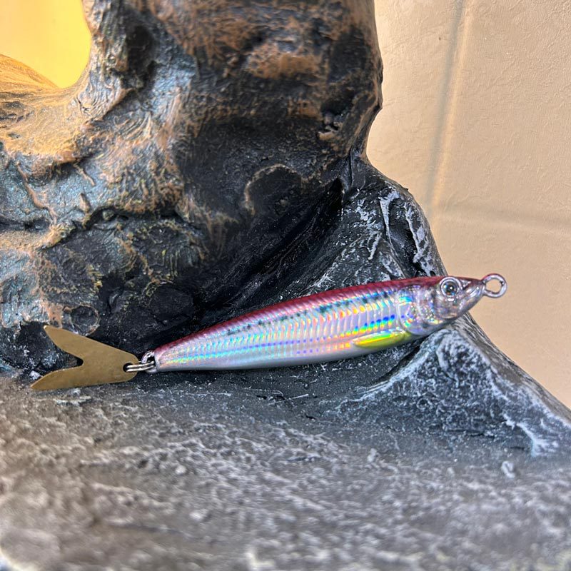 Lure UV Metal Jig Little Sprite 3D Printed Iron Plate Bare Glow-in-the-Dark Saltwater Fish 40g 60g 80g V-Shape Sequin – Metal Jig – view 3