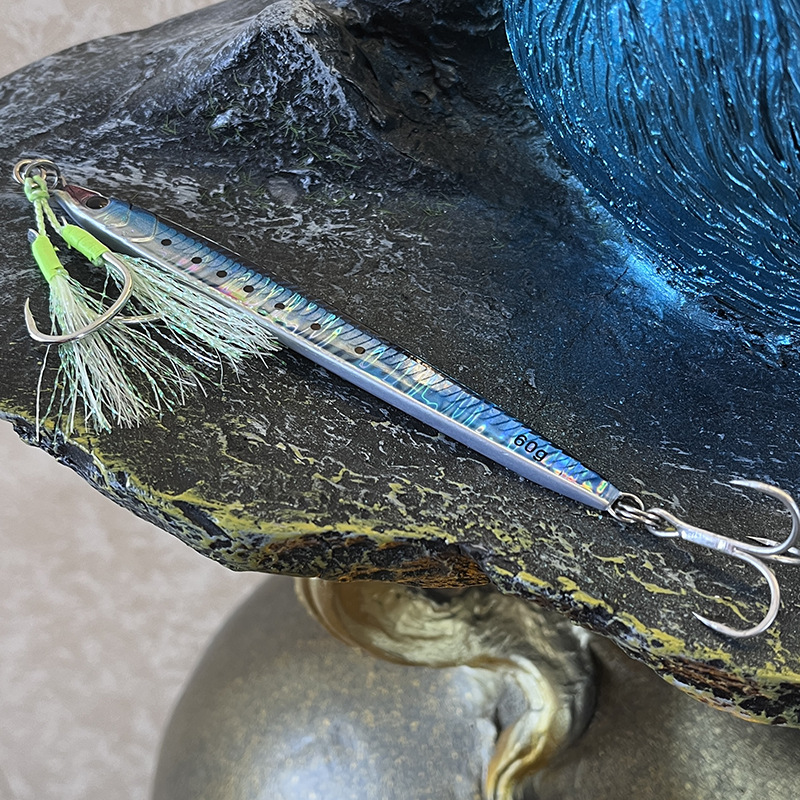 Factory Price High Quality Lead Metal Jig Lure Artificial Hard Bait with Hooks 60g Bare Plate – Metal Jig – view 2