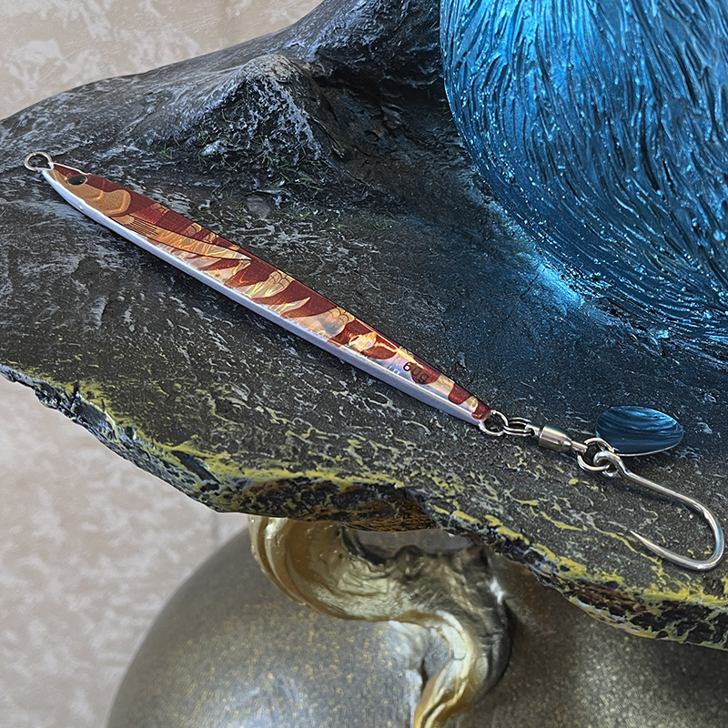 Manufacturer Wholesale Artificial Hard Bait Metal Jig Lure Sequin Lure Falling Metal Jig Bionic Bait Lead Fish 60g 80g Saltwater – Hard Lure – view 3