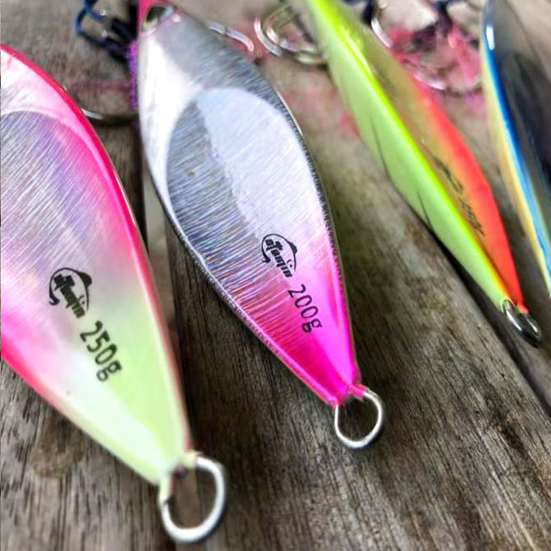 Slow-Rolling Iron Plate Lure Lead Fish 80/100g 150g 200g 250g 300g Mackerel Sea Fishing Boat Fishing Artificial Bait – Hard Lure – view 4