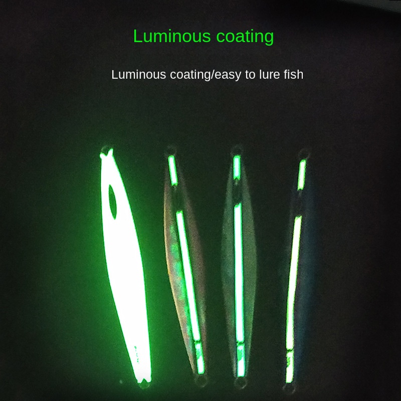 Lead Iron Plate Metal Jig Fish Lure for Sea Fishing Glow-in-the-Dark Laser Bionic Artificial Bait No Hooks – Hard Lure – view 4