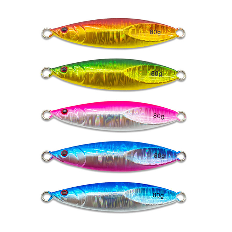 CHEERY Wholesale Mackerel Metal Lure Iron Plate Bait Slow Shake Shore Casting Long-Range Jig 40g 60g 80g 100g – Hard Lure – view 2