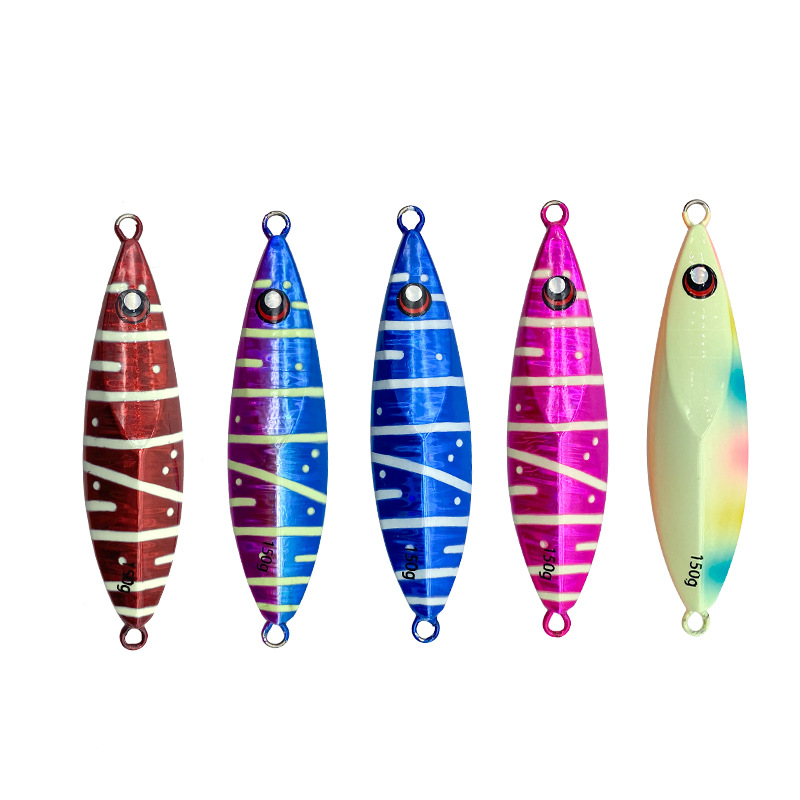Lure Metal Jig 150-200g Luminous Drift Slow Shake Lead Fish Bare Plate Artificial Hard Bait No Hooks Hot Sale – Hard Lure – view 1