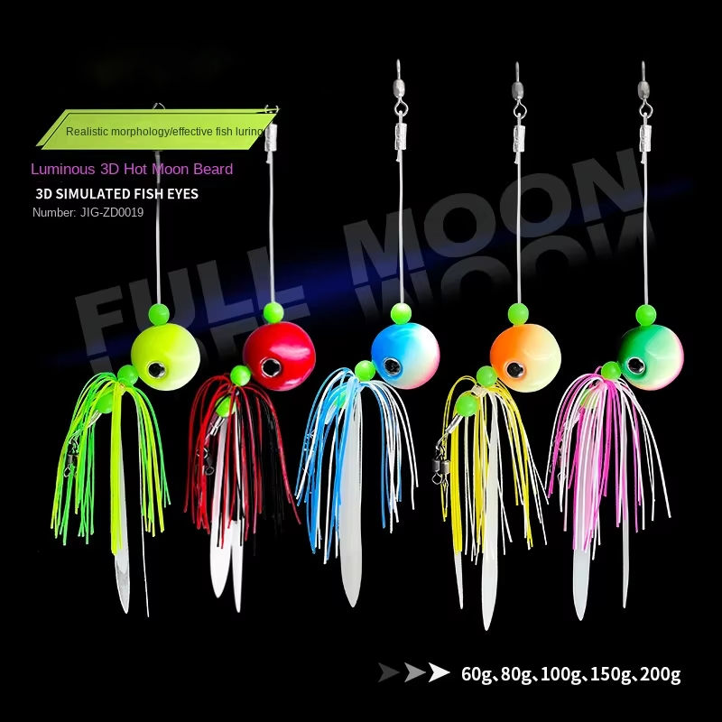 Chinese Factory Glow-in-the-Dark Metal Jig Artificial Hard Bait for Sea Fishing Cod-80g/100g/150g/200g – Hard Lure – view 5
