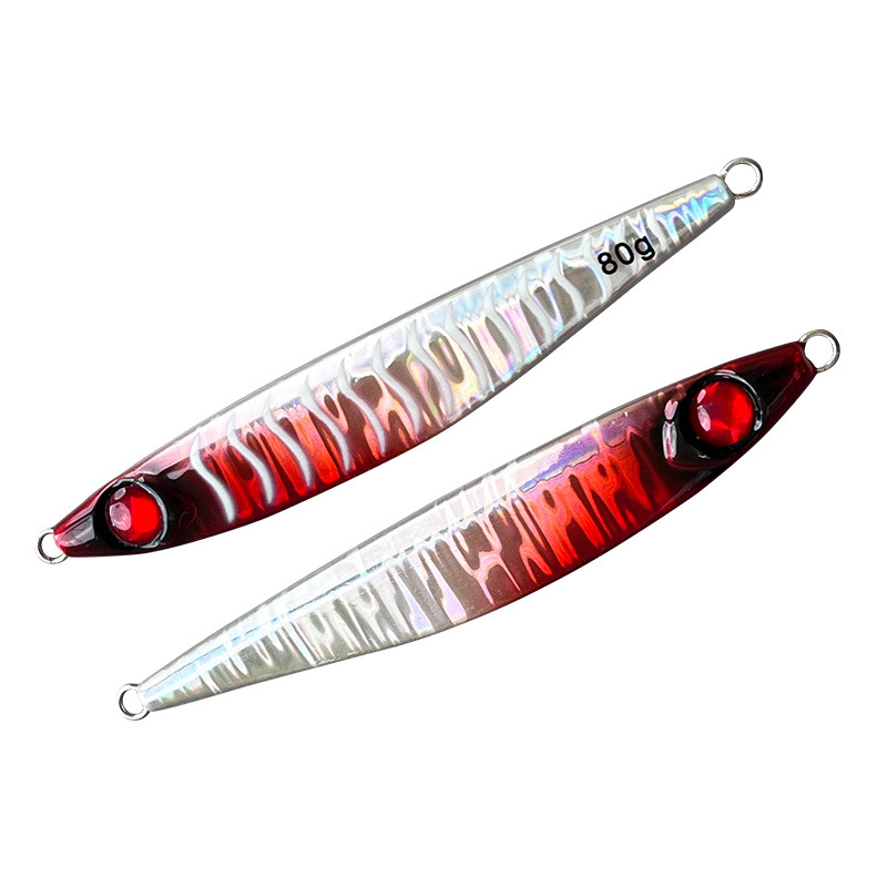 Boat Fishing Lure Iron Plate Bare Plate Noctilucent Long-Distance Sea Fishing Bait Wholesale 40g 60g 80g Sabiki Mackerel – Hard Lure – view 1