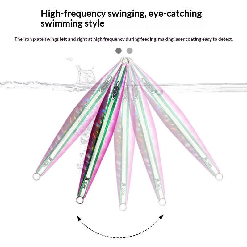 CHEERY Lead Metal Jig Fish Lure for Sea Fishing Glow-in-the-Dark Laser Bionic Artificial Bait Fast-Sinking for Mackerel – Hard Lure – view 2