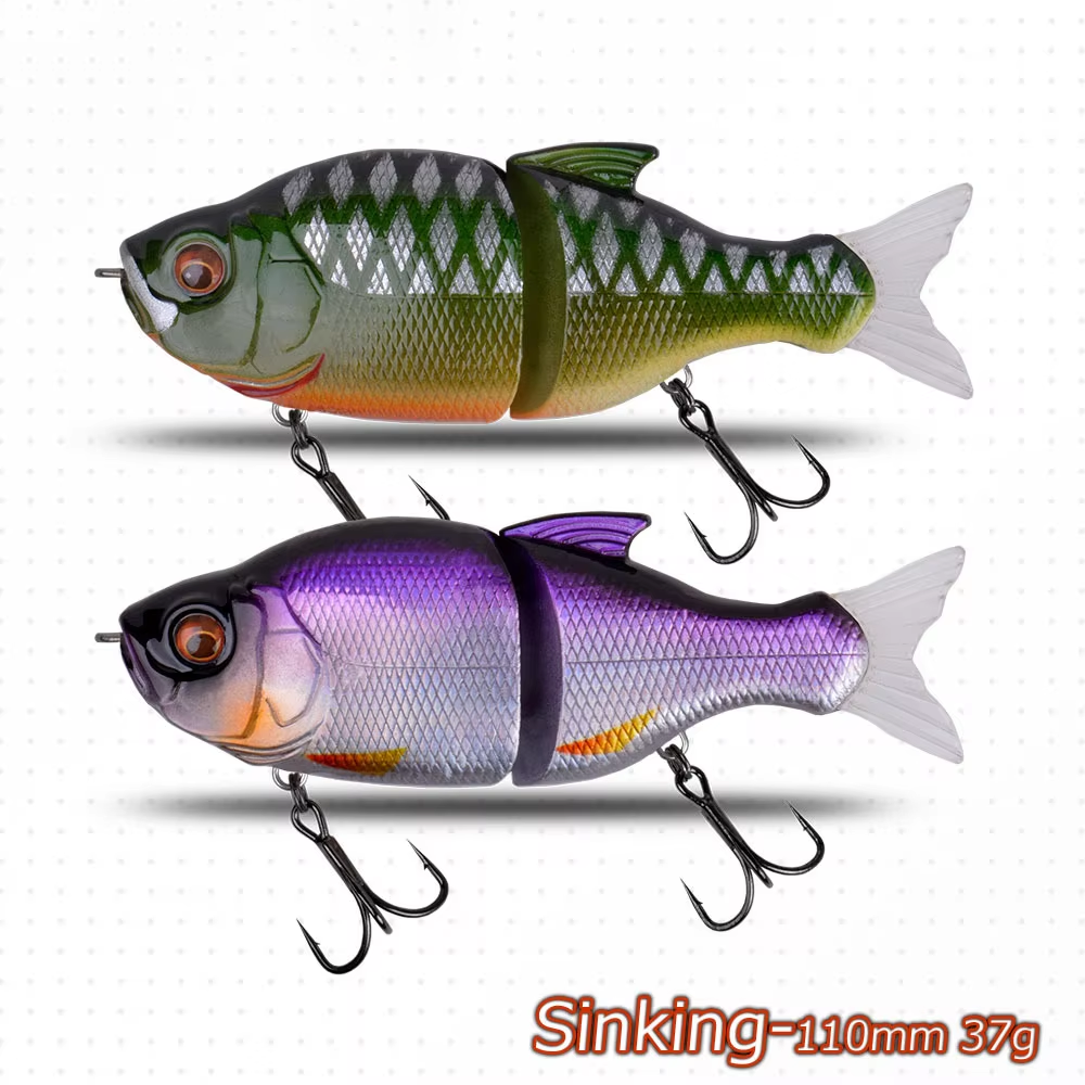Lure Slow-Sinking 110mm 37g Multi-Section Overturned Hook Freshwater Hard Bait Bass Simulation Bait – Hard Lure – view 3