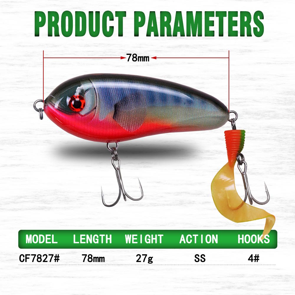 Lure 25g Freshwater Biomimetic Artificial Fish Jerkbait Solid Slow-Sinking Pike Lure Bait 60-115mm 35 – Hard Lure – view 2