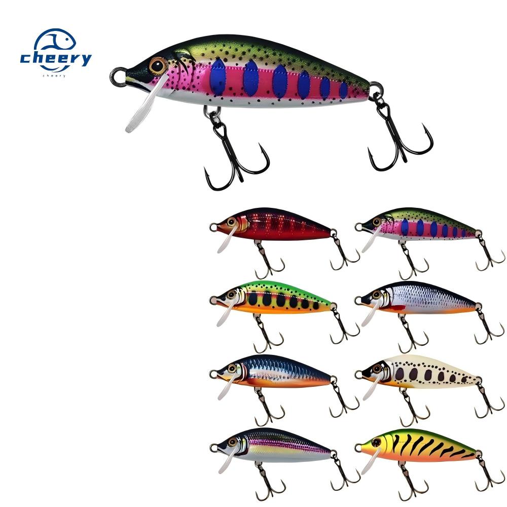 CHEERY Lure Twitching Sinking Minnow Artificial Hard Bait 5cm 5g 13 Colors Plastic Stream Bionic Bait Tilapia Cross-border – Hard Lure – view 1
