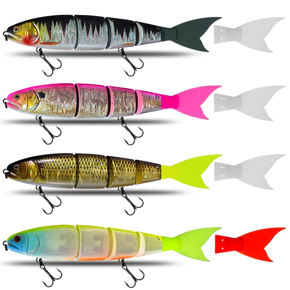 CHEERY Live Bait Japanese Style 15cm Sinking 28g / Floating 25g Multi-segment Swimbait with Silicone Soft Tail – Hard Lure – view 3